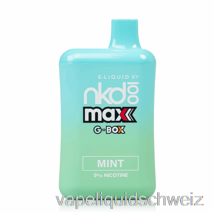 Gbox X Naked 100 5500 Einweg-Mint-Vape-Liquid E-Liquid Schweiz